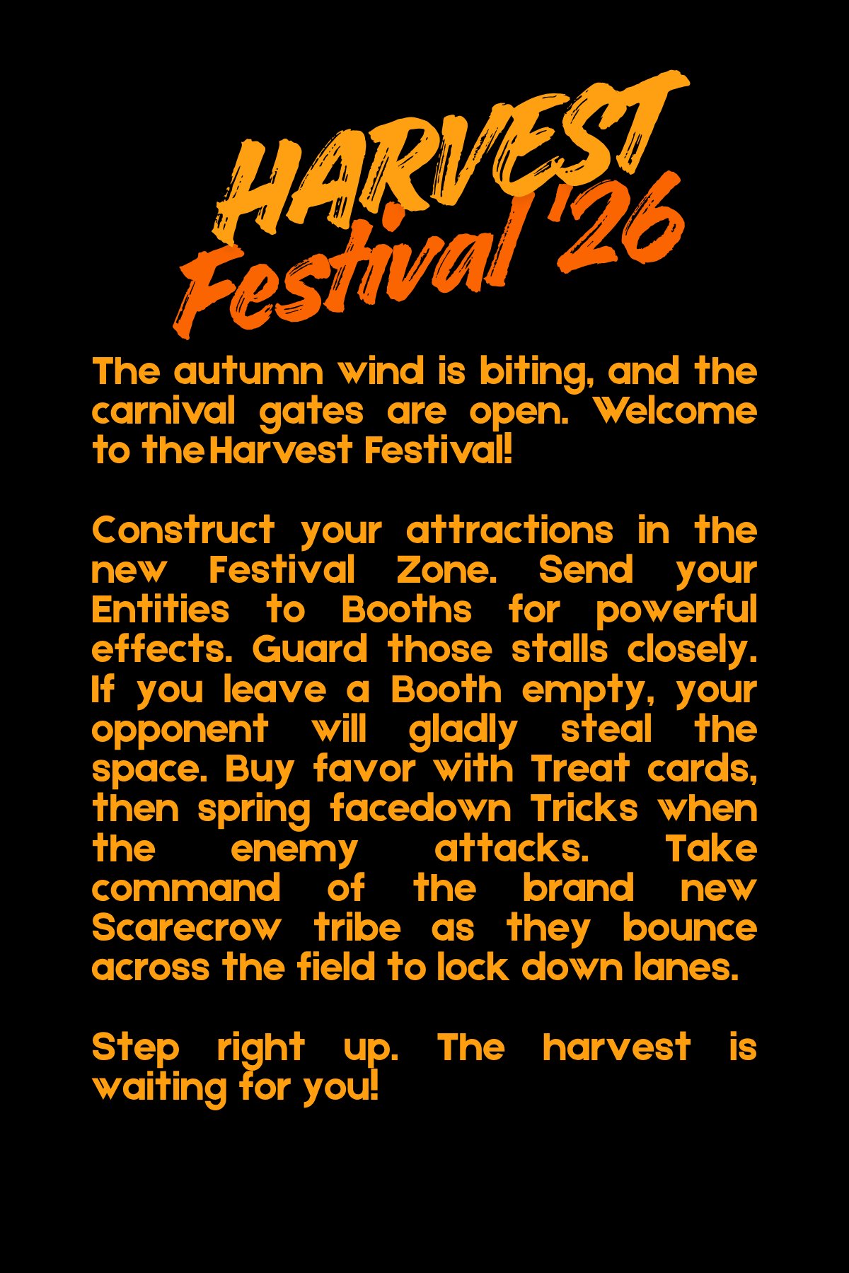 Harvest Festival '26 Back