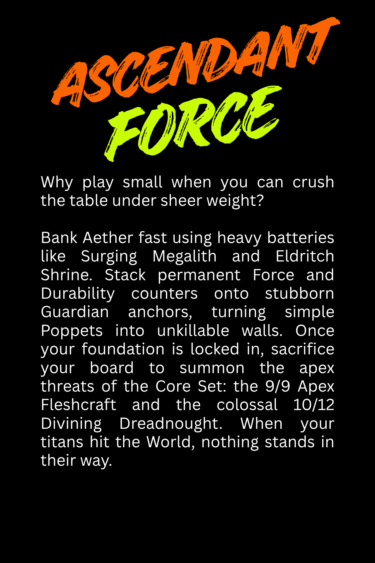 Ascendant Force Back